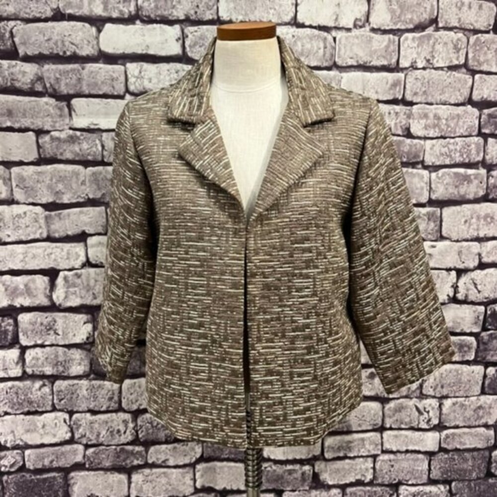 Chico's Fully Lined 3/4 Sleeve Size M Jacket